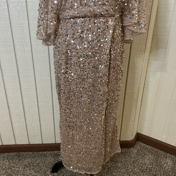 ASOS Maya Deluxe Tall Bridesmaid Sequin Wrap Dress, size 10. - Picture 2 of 8